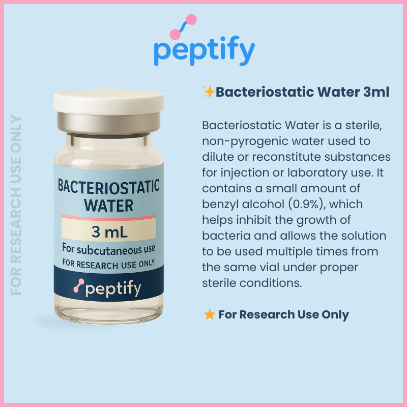 Bacteriostatic Water 3 ml
